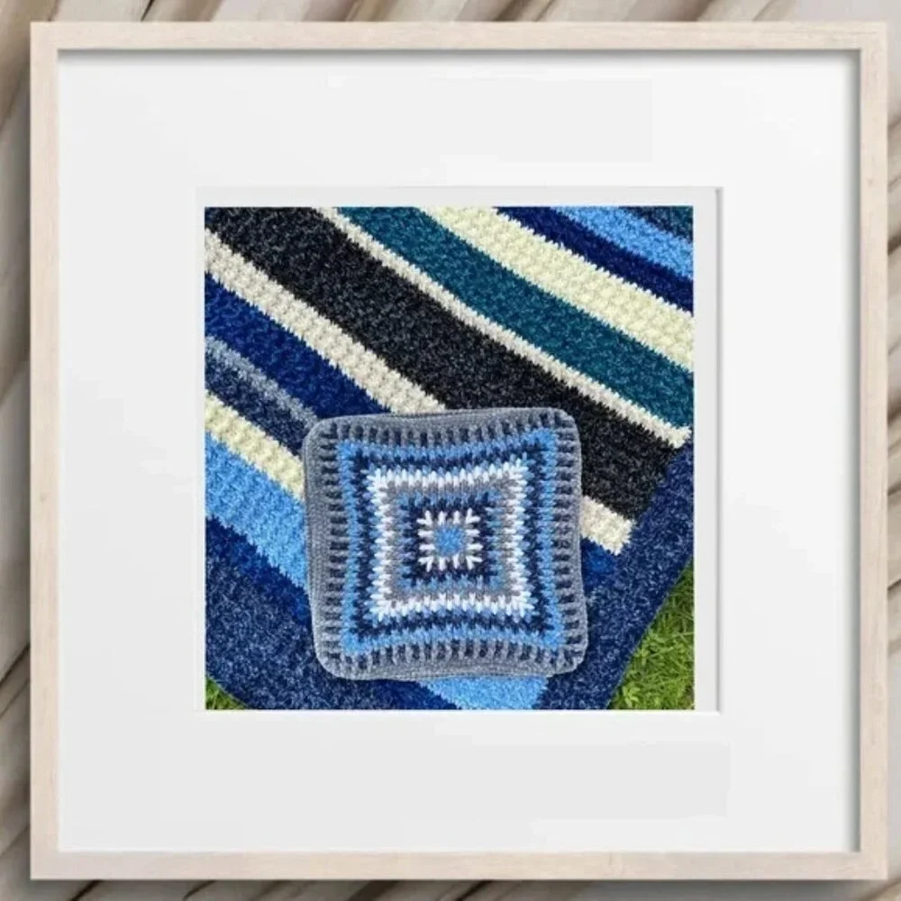 Handmade Crochet Blanket Soft Pleasant to the body in Pastel Colors Knitted